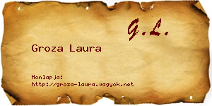 Groza Laura névjegykártya
